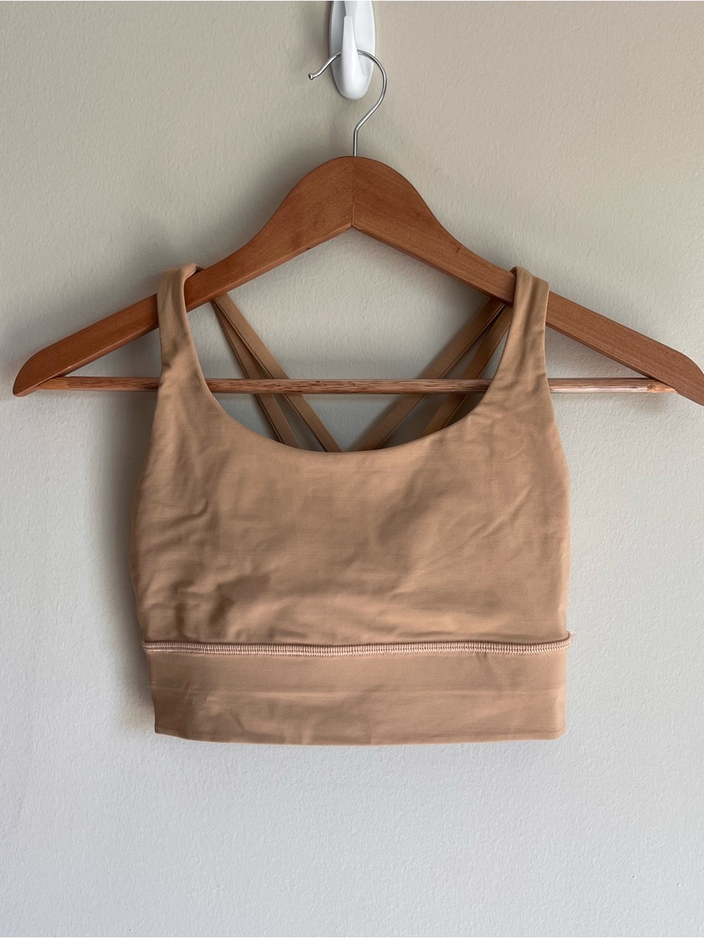 Lululemon athletica Women’s Energy Bra Long Line Size 4 Sports Bra Tan
